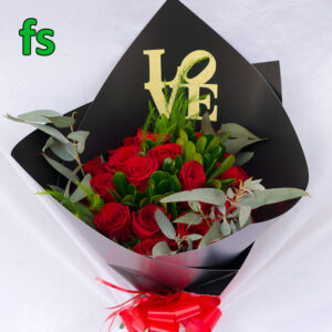 Ramo de 24 rosas elegante